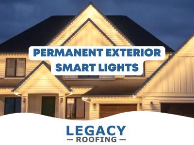 Treasure Valley Idaho Roof Replacement 3 permanent exterior lights boise